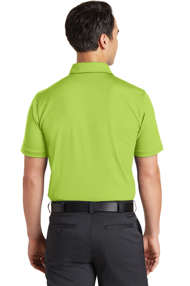 Chartreuse Nike Dri-FIT Solid Icon Pique Modern Fit Polo. 746099