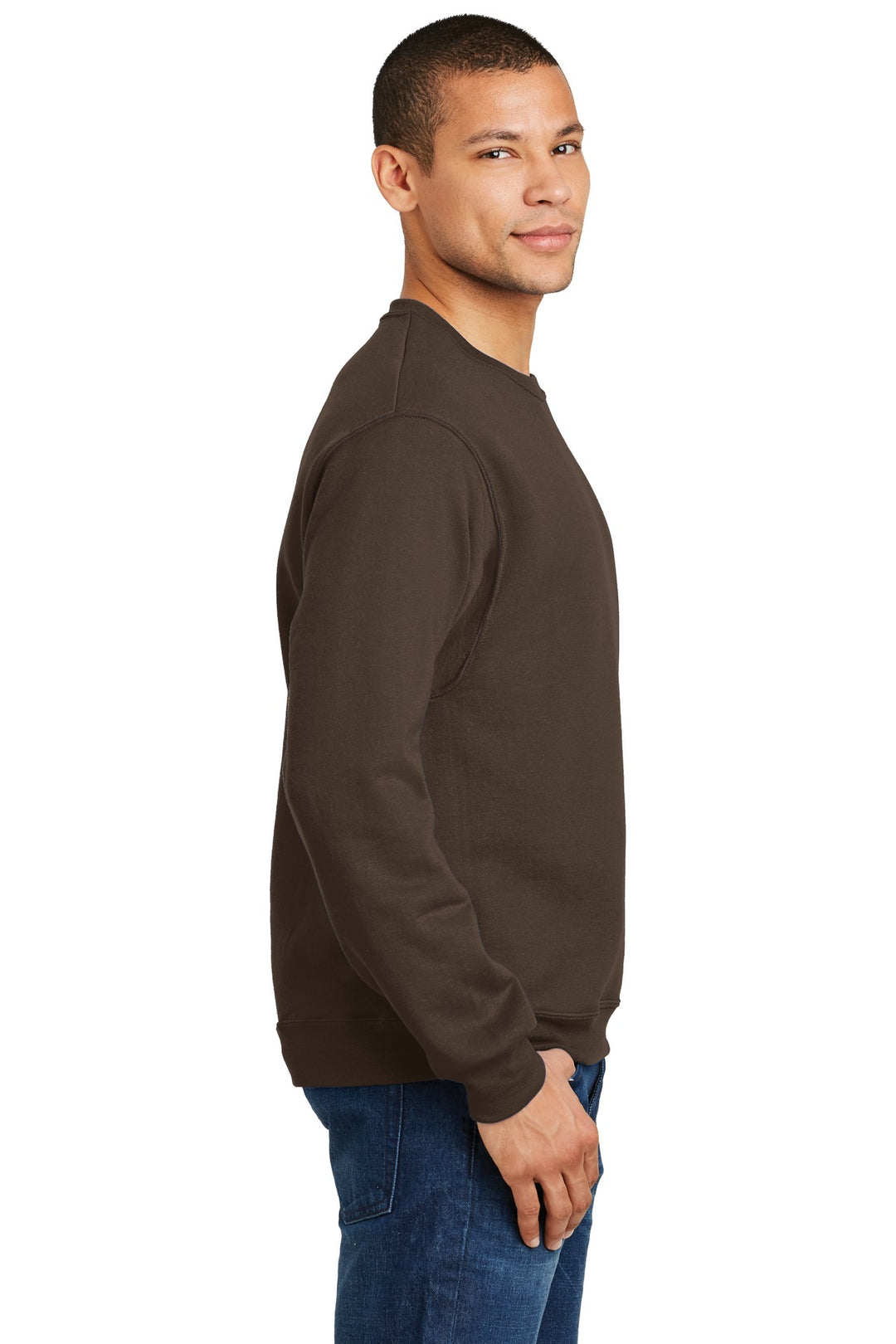 CHOCOLATE Jerzees - NuBlend Crewneck Sweatshirt. 562M