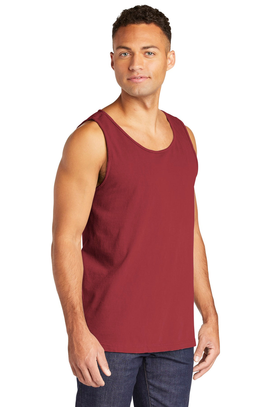 Crimson COMFORT COLORS Heavyweight Ring Spun Tank Top. 9360