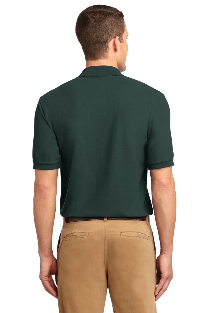 Dark Green Port Authority Silk Touch Polo K500