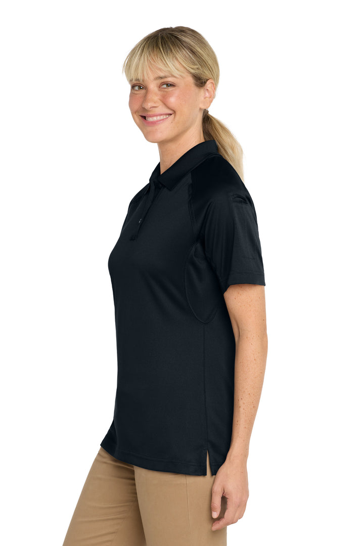 Dark Navy CornerStone Women's Select Snag-Proof Tactical Polo. CS411