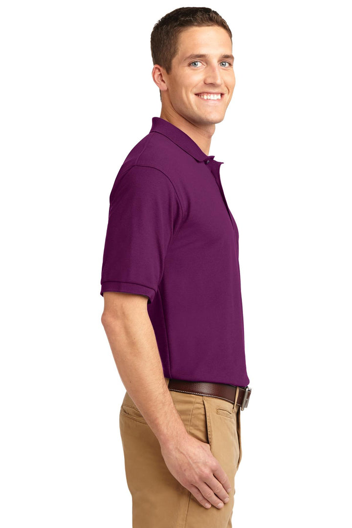 Deep Berry Port Authority Silk Touch Polo K500
