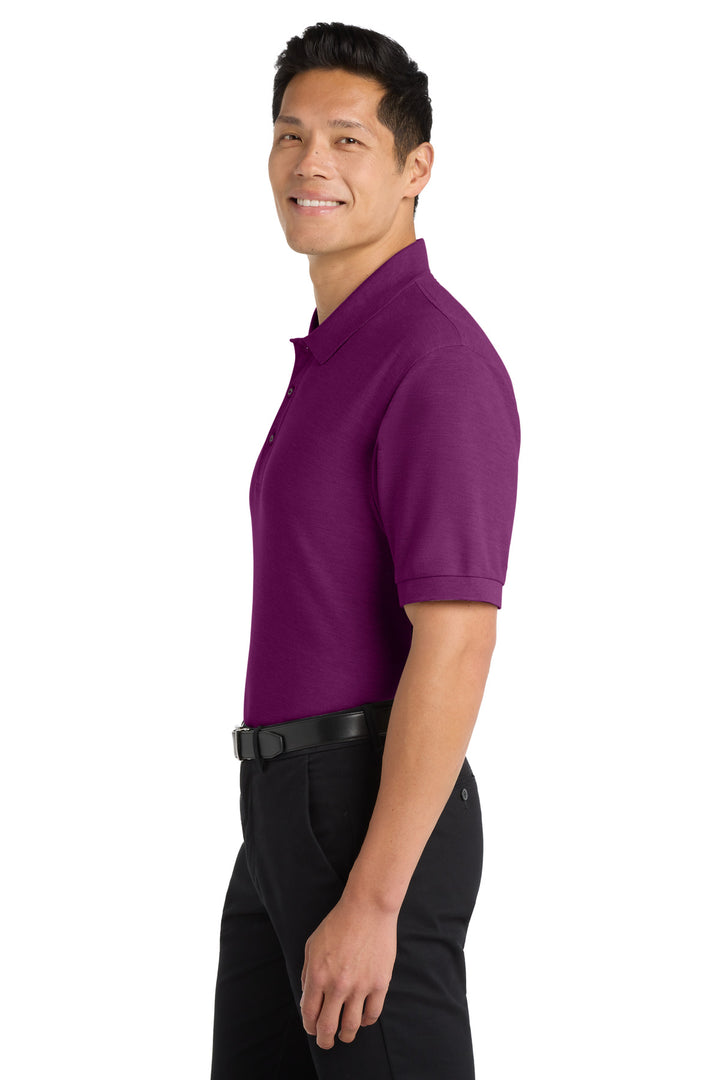 Deep Berry Port Authority Silk Touch Polo K500