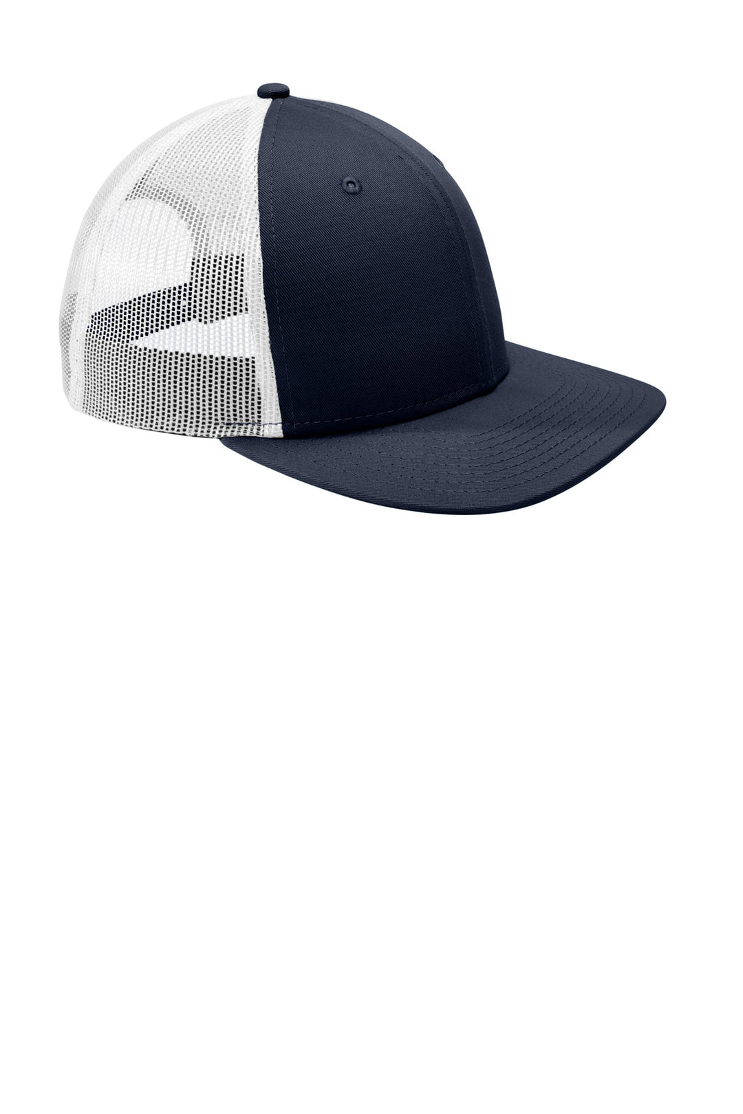 Deep Navy/Wht New Era Snapback Low Profile Trucker Cap NE207