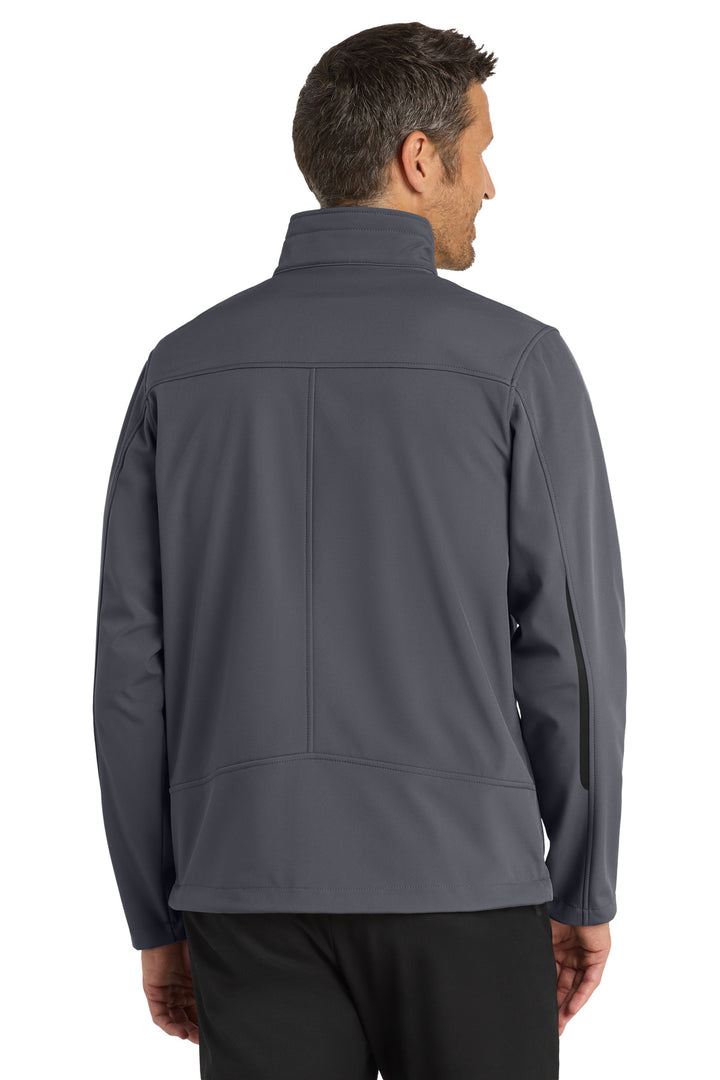 Deep Smoke Port Authority Welded Soft Shell Jacket. J324