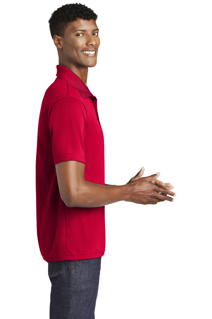 DeepRed Sport-Tek PosiCharge RacerMesh Polo. ST640