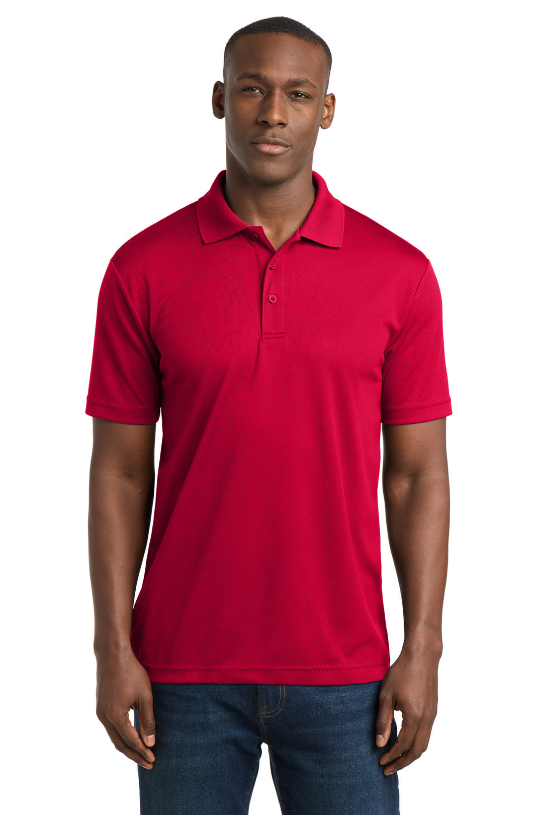DeepRed Sport-Tek PosiCharge RacerMesh Polo. ST640