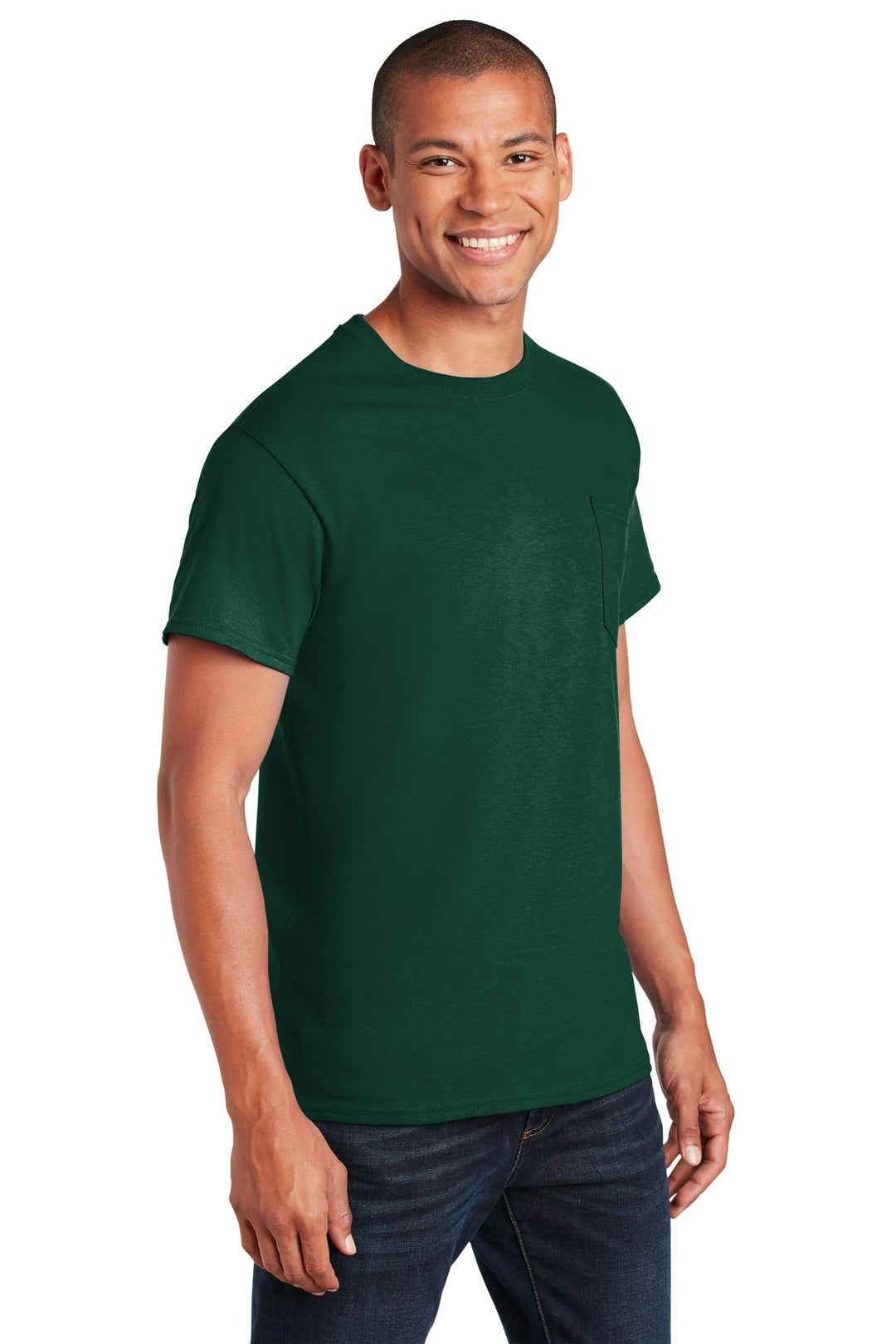 FOREST Gildan - Ultra Cotton 100% US Cotton T-Shirt with Pocket. 2300