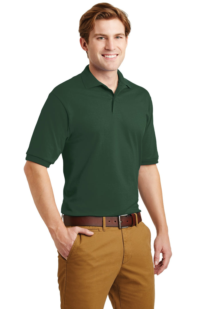 Forest Green Jerzees Dri-Power Sport Shirt. 437M