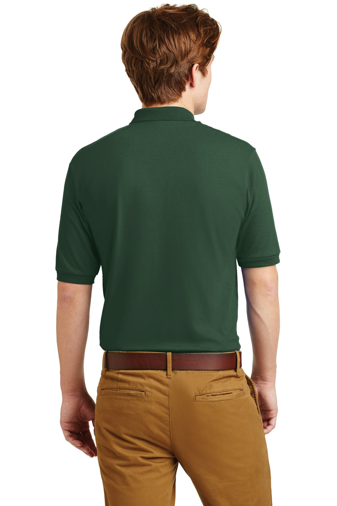 Forest Green Jerzees Dri-Power Sport Shirt. 437M