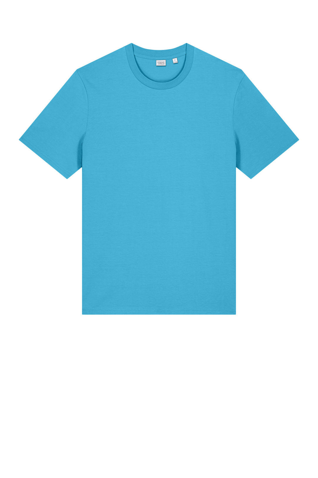 Front View of AquaBlue Stanley/Stella Unisex Creator 2.0 Tee SXU001
