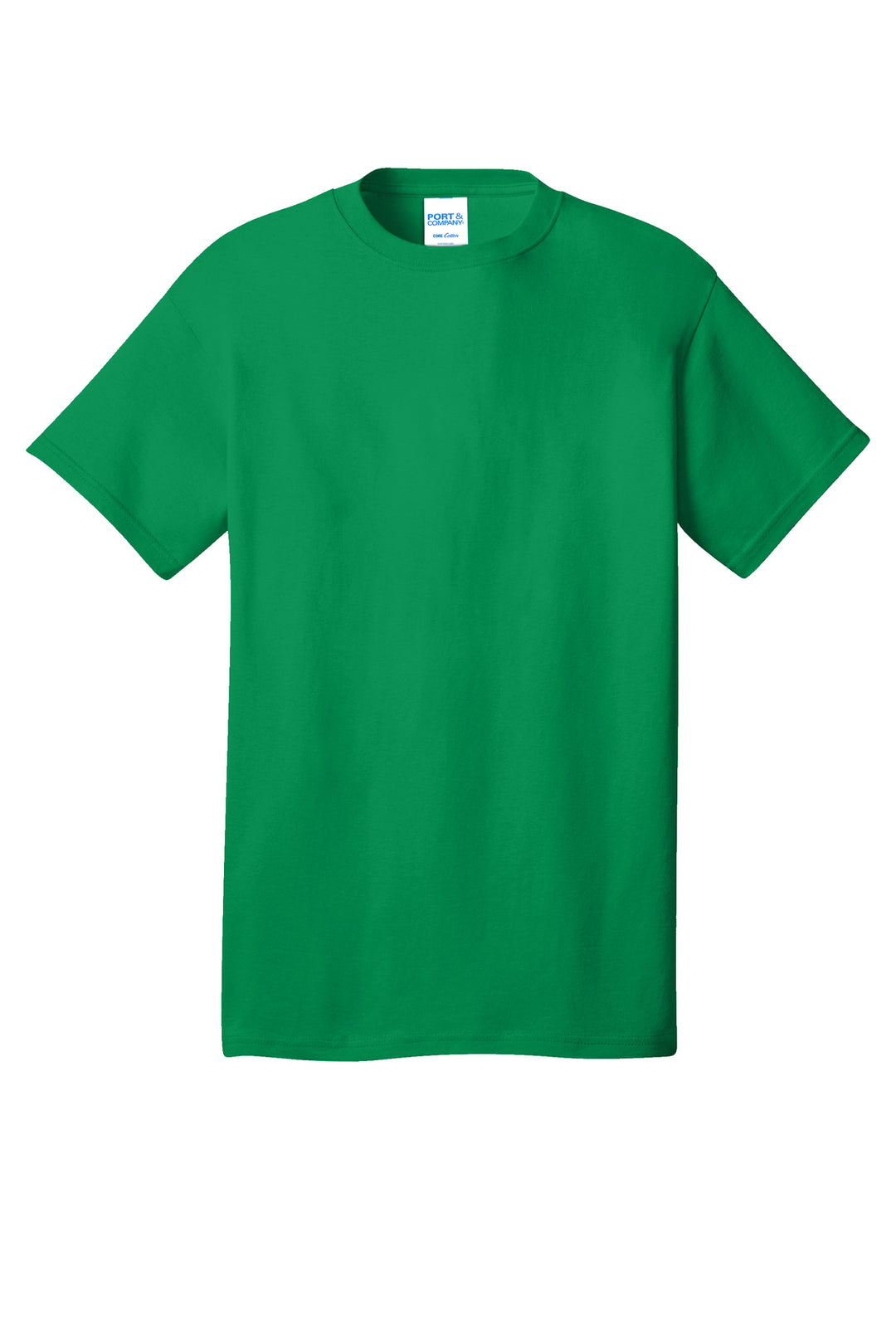 Front View of AthKlly Port & Company - Core Cotton Tee. PC54