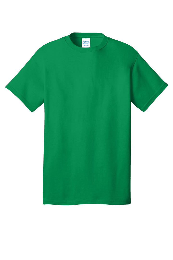 Front View of AthKlly Port & Company - Core Cotton Tee. PC54