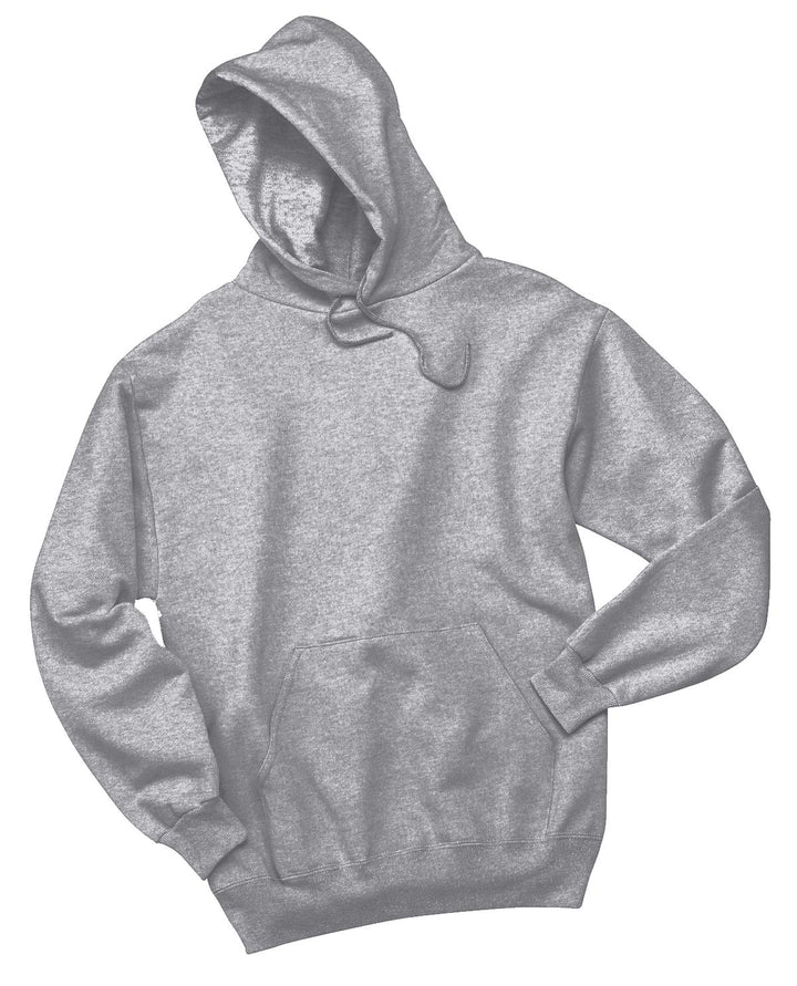 Front View of Athl Heather Jerzees NuBlend Pullover Hooded Sweatshirt. 996M