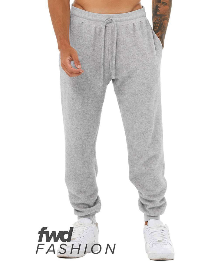 Front View of Athletic Heather FWD Fashion Sueded Fleece Jogger - 3327