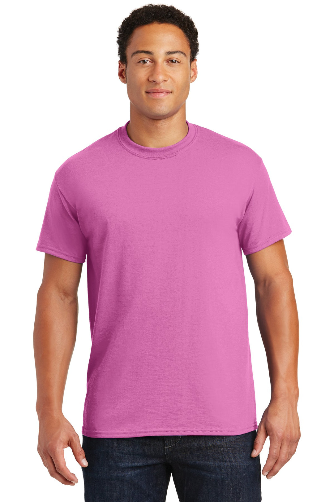 Front View of AZALEA Gildan DryBlend 50 Cotton/50 Poly T-Shirt. 8000