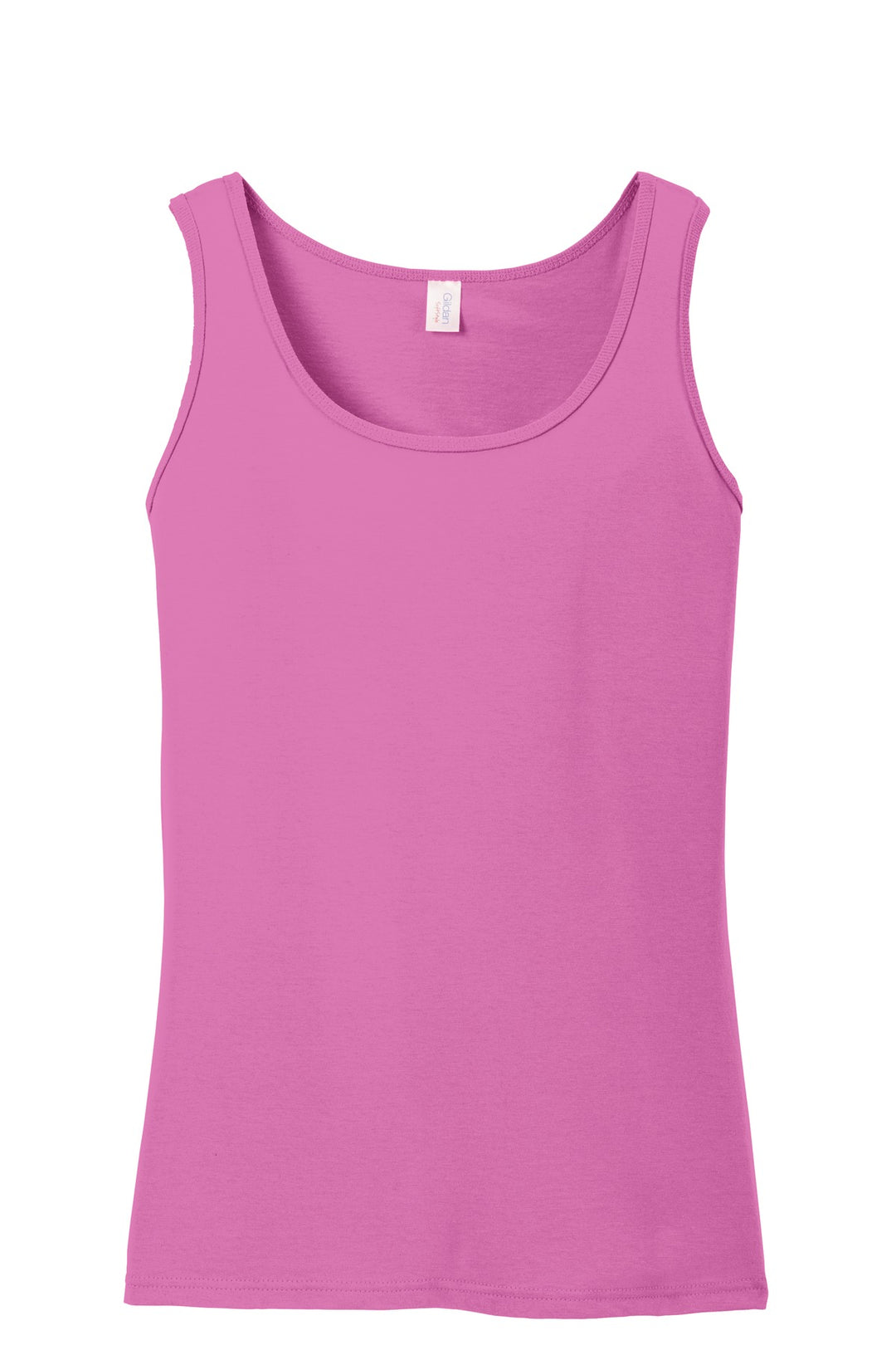 Front View of Azalea Gildan Softstyle Junior Fit Tank Top. 64200L