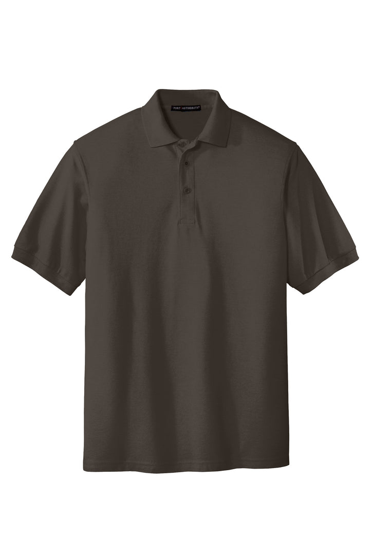 Front View of Bark Port Authority Silk Touch Polo K500