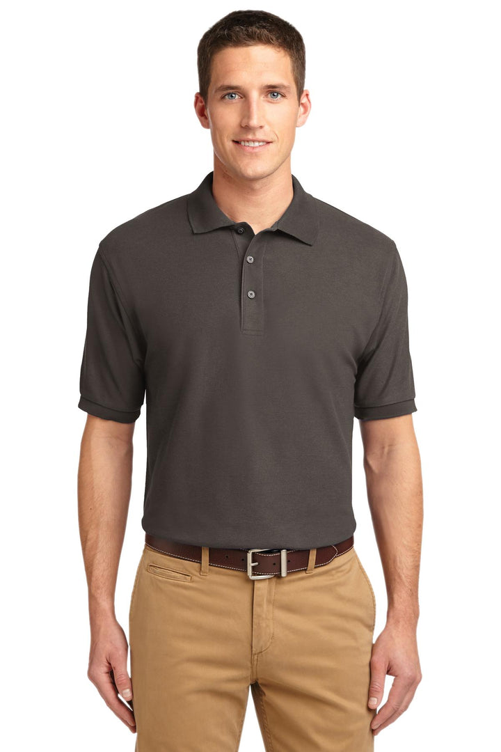 Front View of Bark Port Authority Silk Touch Polo K500