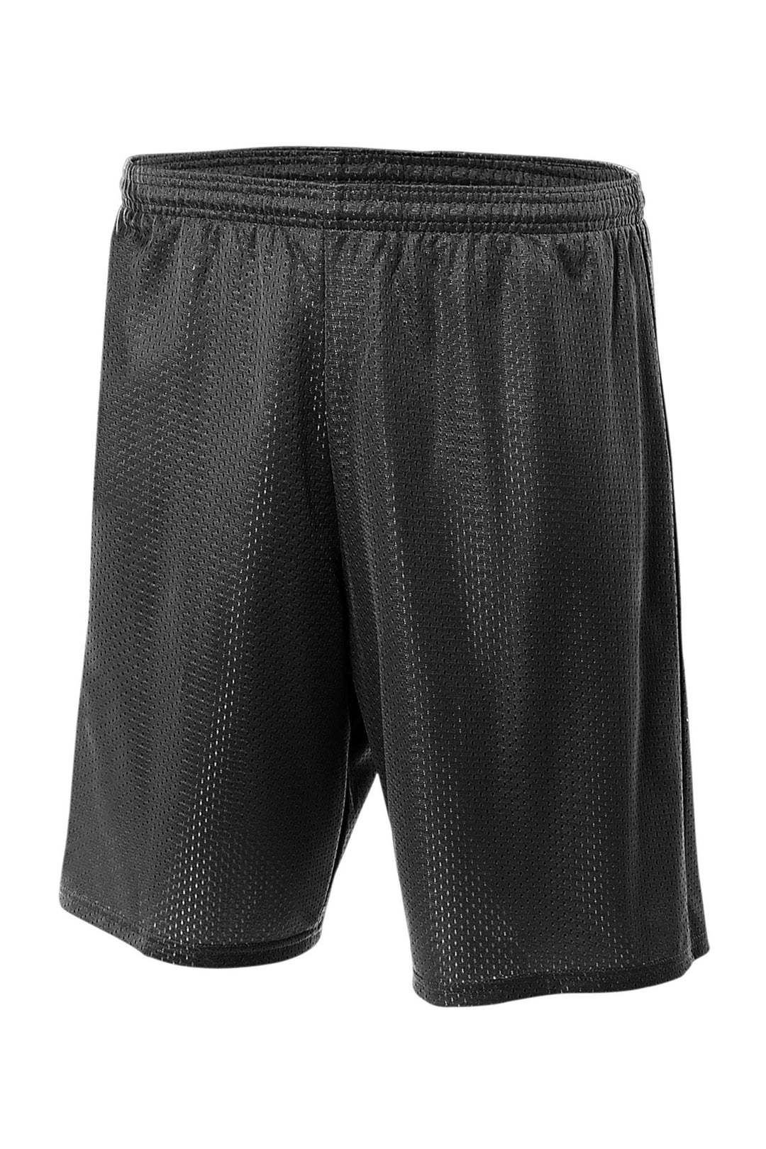 Front View of Black A4 Youth Sprint 6" Mesh Short A4NB5301