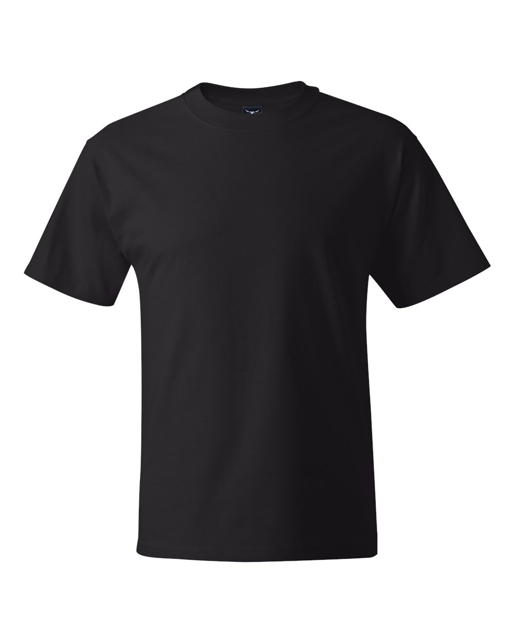 Front View of Black Beefy-T® T-Shirt - 5180