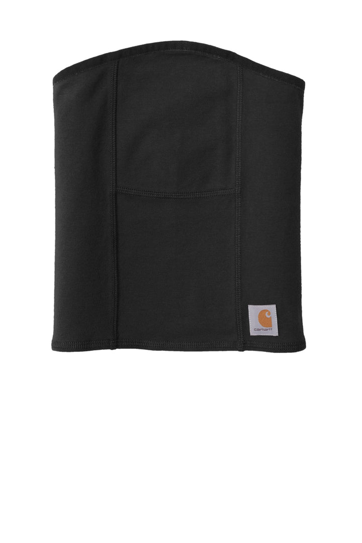 Front View of Black Carhartt Cotton Blend Filter Pocket Gaiter CT105086