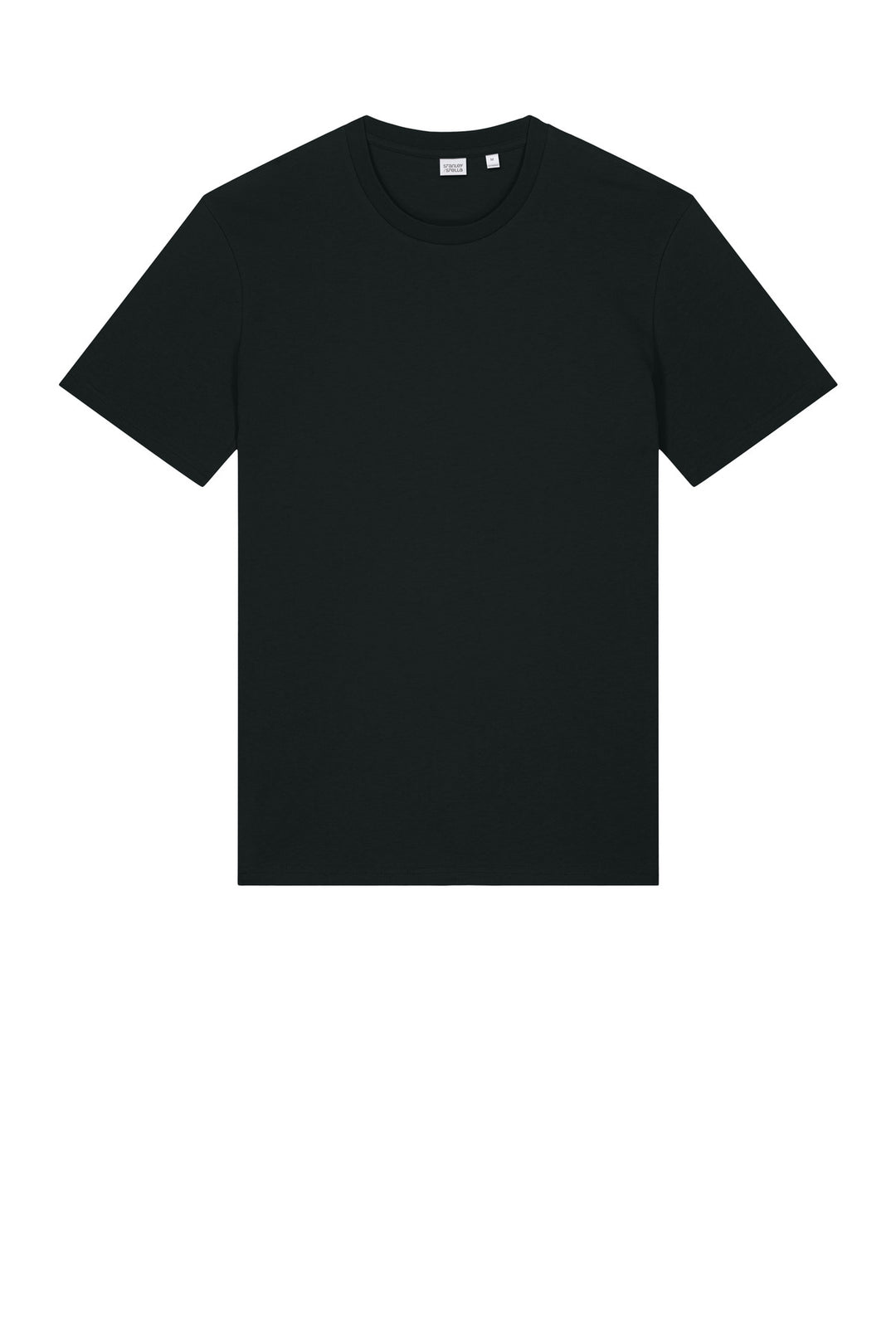 Front View of Black Stanley/Stella Unisex Crafter Tee SXU007