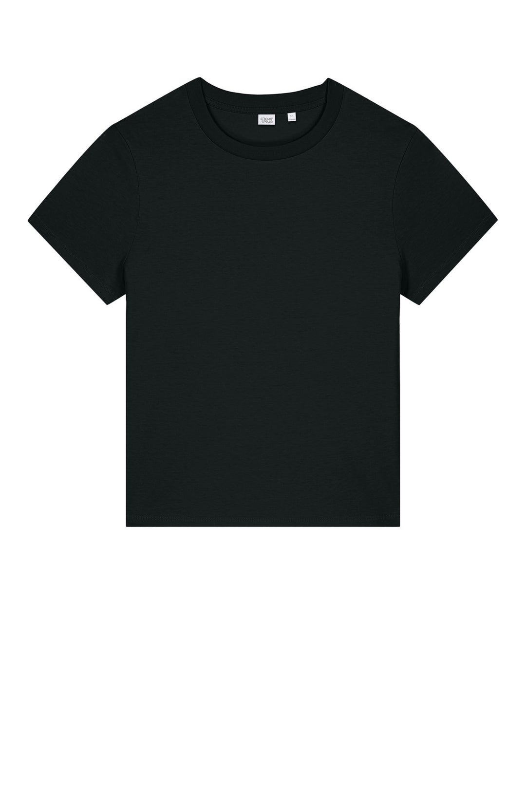 Front View of Black Stanley/Stella Women's Stella Muser Tee SXW002
