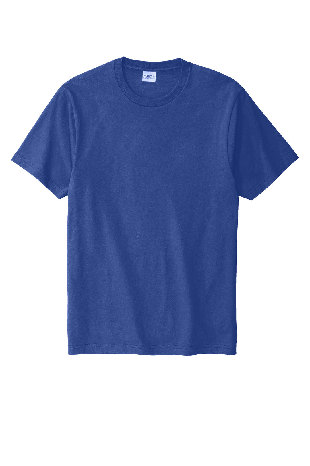 Front View of Blue Iris Port & Company Bouncer Tee PC600
