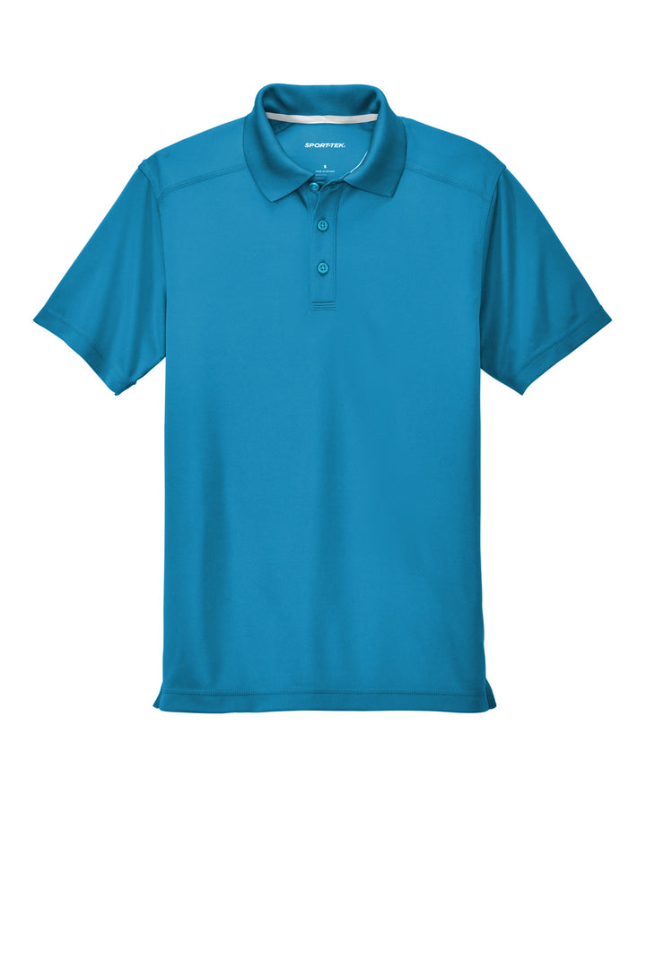 Front View of Blue Wake Sport-Tek PosiCharge Micro-Mesh Polo. ST680