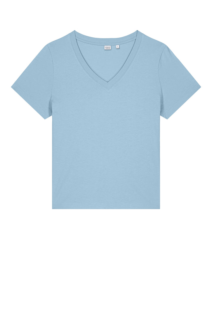 Front View of BlueSoul Stanley/Stella Women's Stella Isla V-Neck Tee SXW032