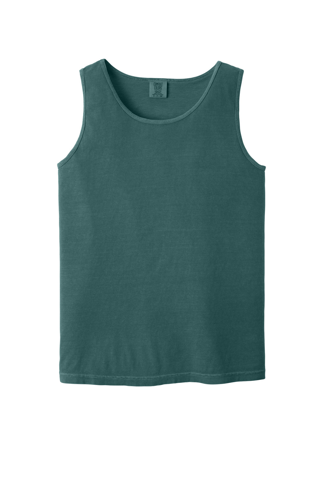 Front View of BlueSpruce COMFORT COLORS Heavyweight Ring Spun Tank Top. 9360
