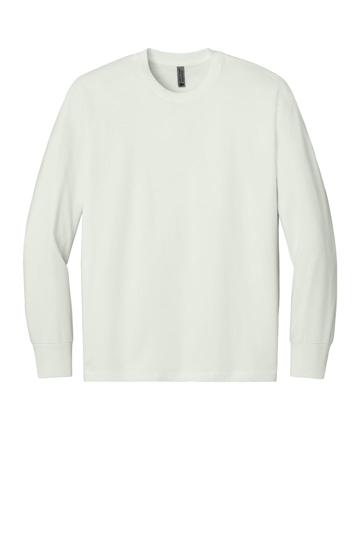 Front View of Bone Next Level Apparel Heavyweight Long Sleeve Tee NL7211