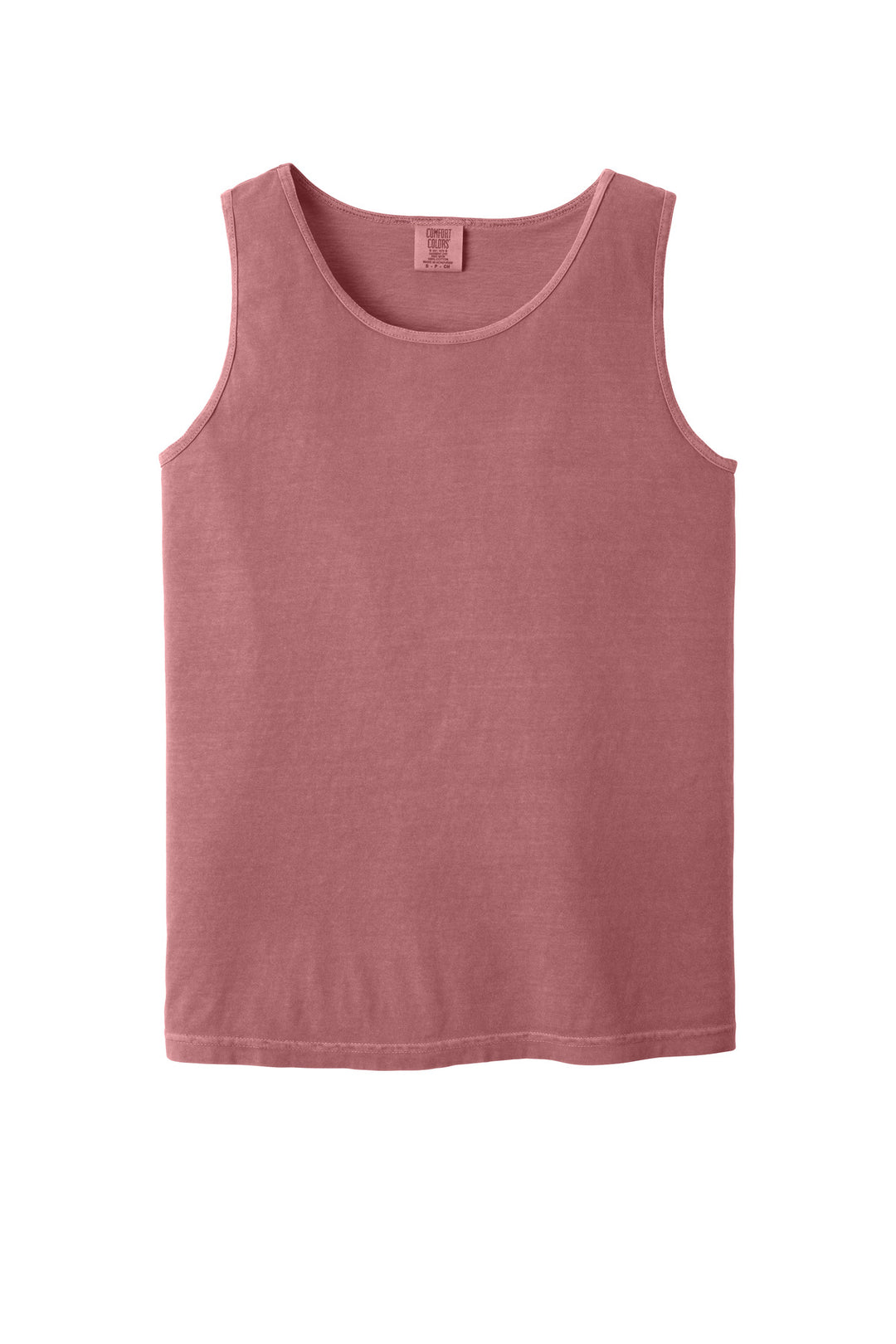 Front View of Brick COMFORT COLORS Heavyweight Ring Spun Tank Top. 9360