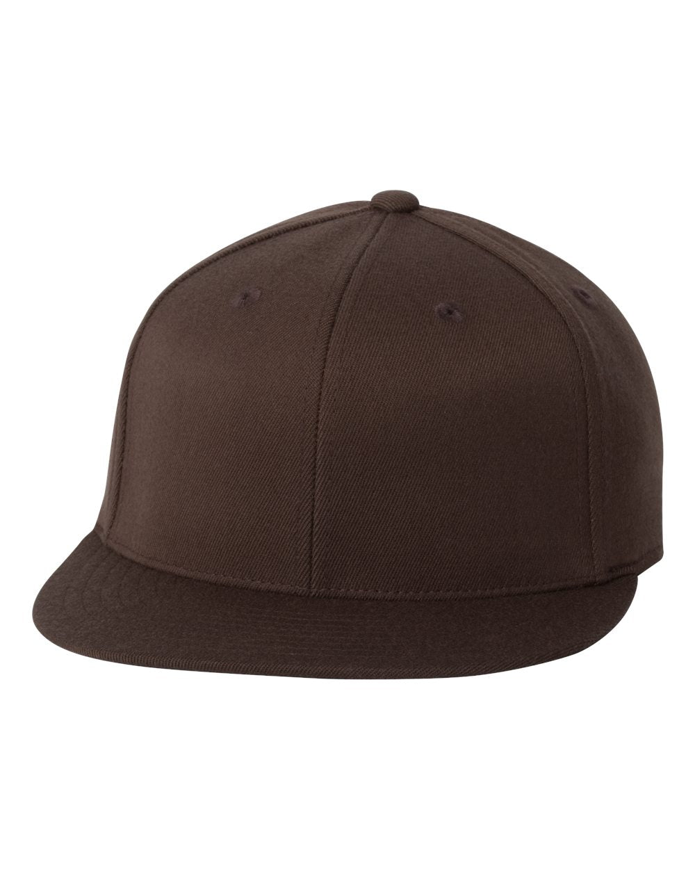 Front View of Brown 210® Flat Bill Cap - 6210FF