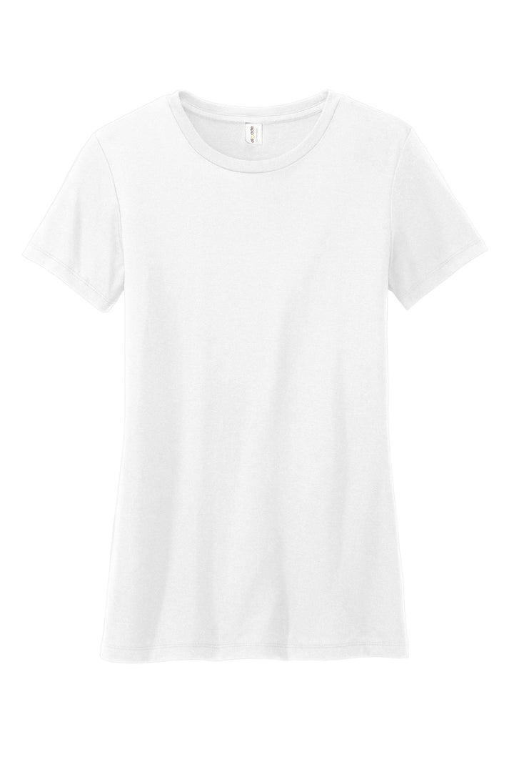 Front View of BrtWhite Allmade Women's Tri-Blend Tee AL2008