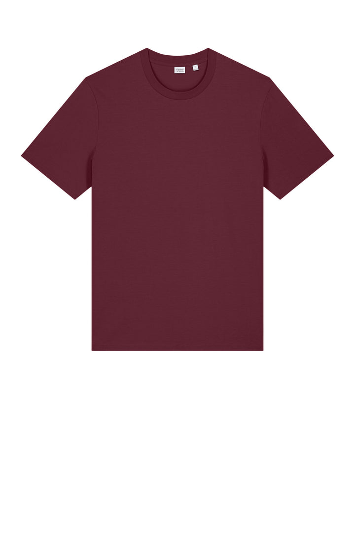 Front View of Burgundy Stanley/Stella Unisex Creator 2.0 Tee SXU001