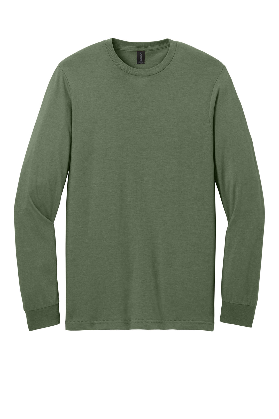 Front View of Cactus Gildan Softstyle CVC Long Sleeve Tee 64440CVC