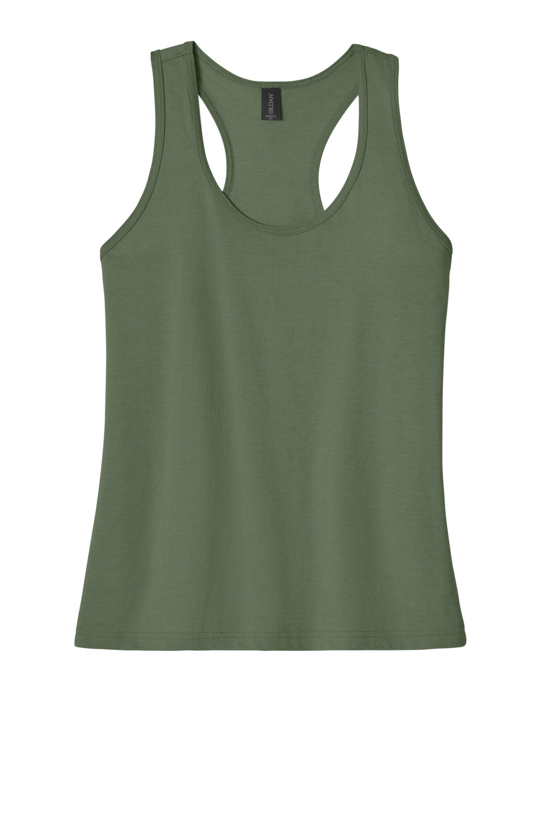 Front View of Cactus Gildan Softstyle Women's CVC Racerback Tank 64220LCVC