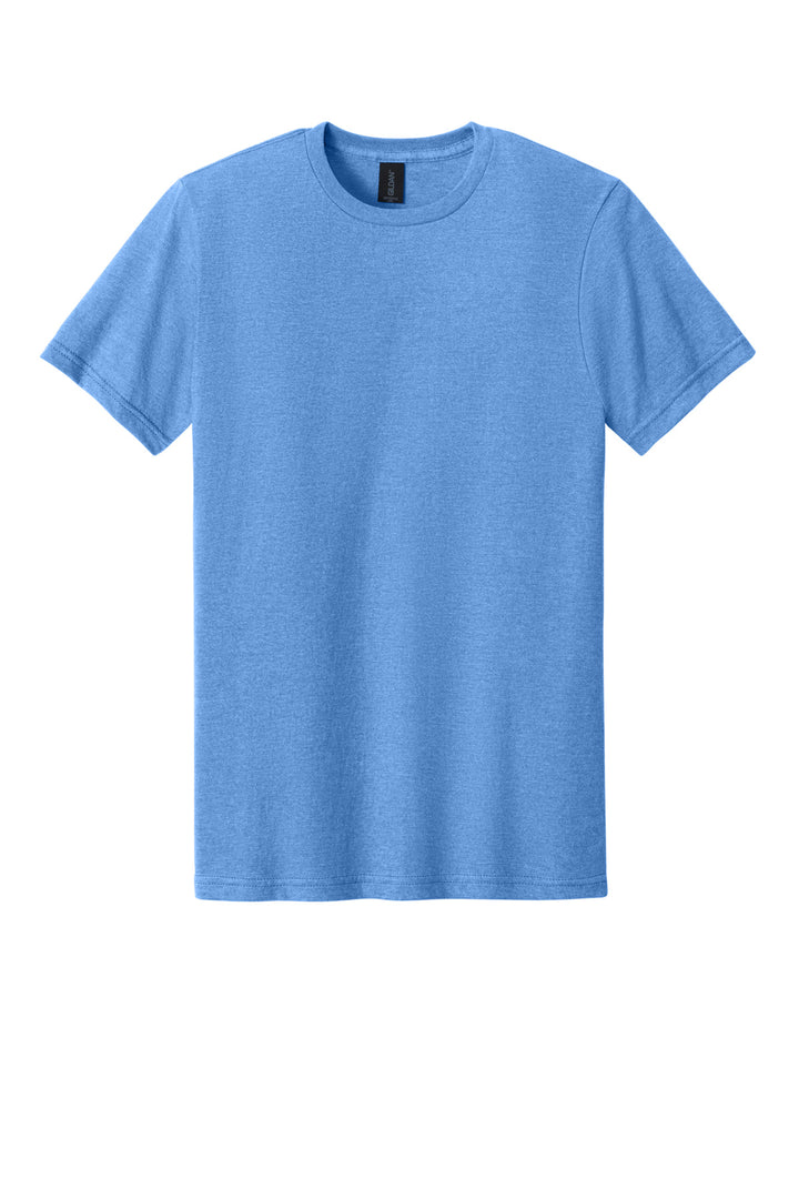 Front View of CarBluMist Gildan Softstyle CVC Tee 64000CVC