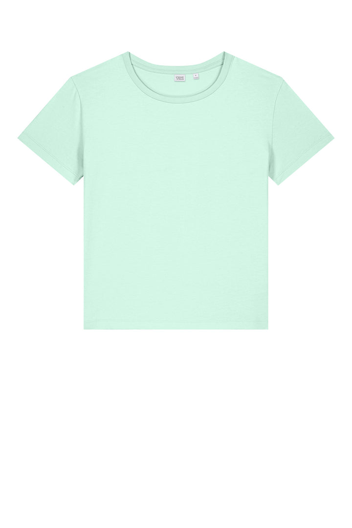 Front View of CariBlue Stanley/Stella Women's Stella Serena Scoop Neck Tee SXW008