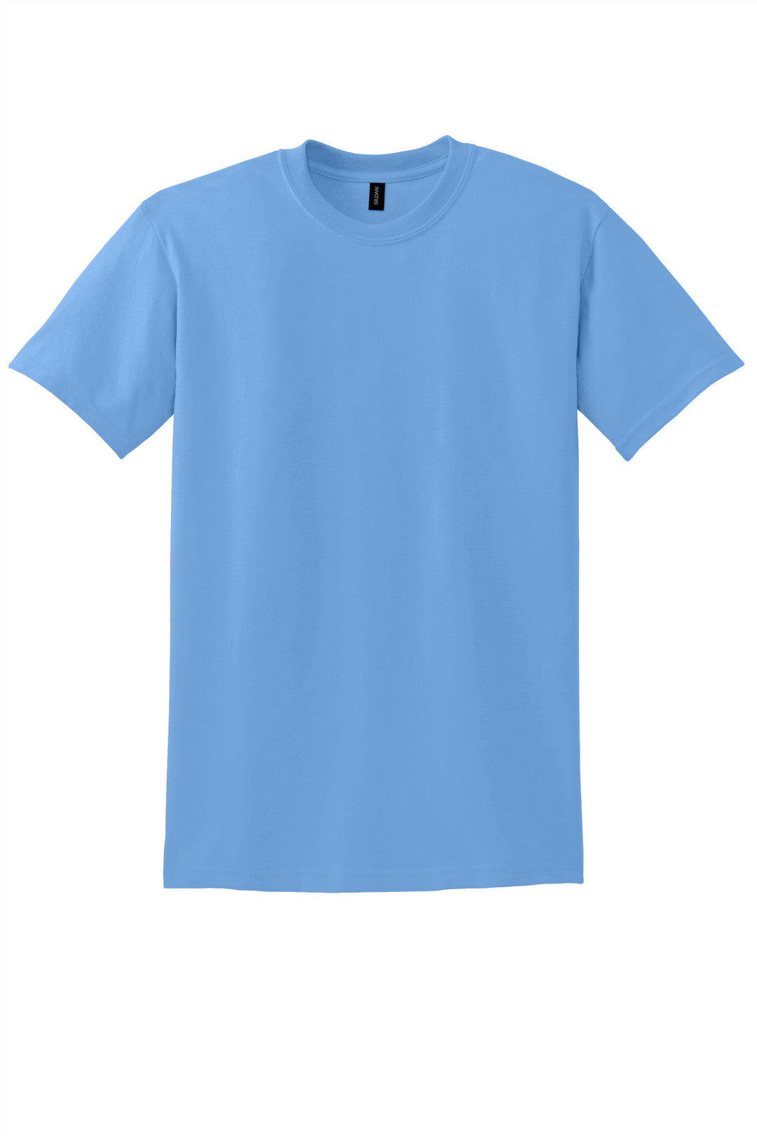 Front View of CAROLINA BLUE Gildan DryBlend 50 Cotton/50 Poly T-Shirt. 8000