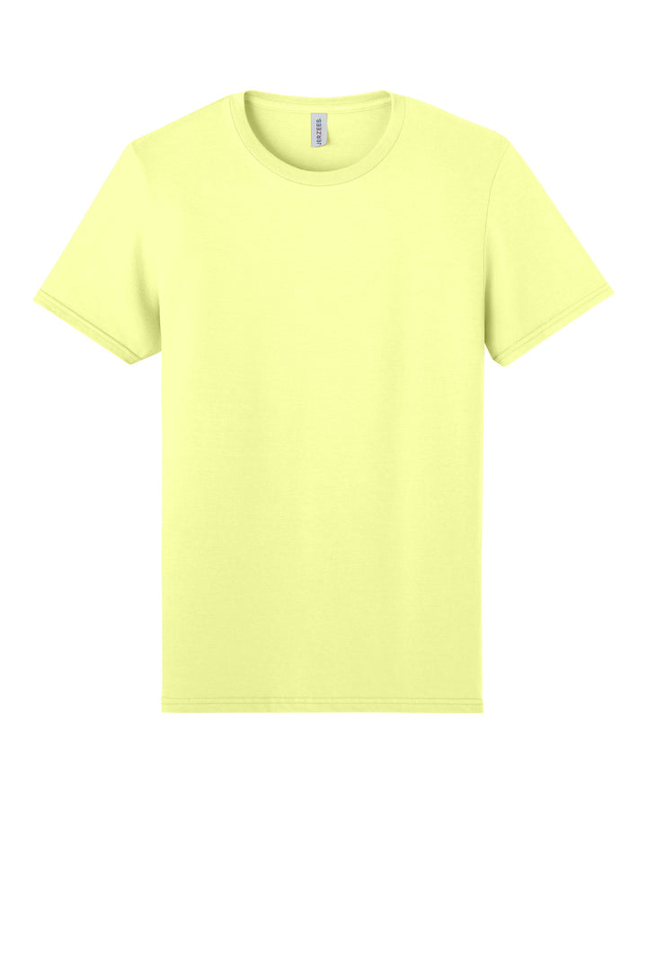 Front View of CelryJuice Jerzees Unisex Premium Combed Ring Spun Cotton Tee 570M