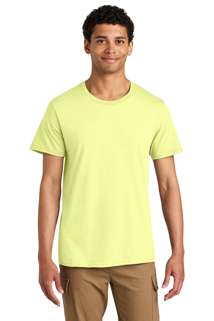 Front View of CelryJuice Jerzees Unisex Premium Combed Ring Spun Cotton Tee 570M
