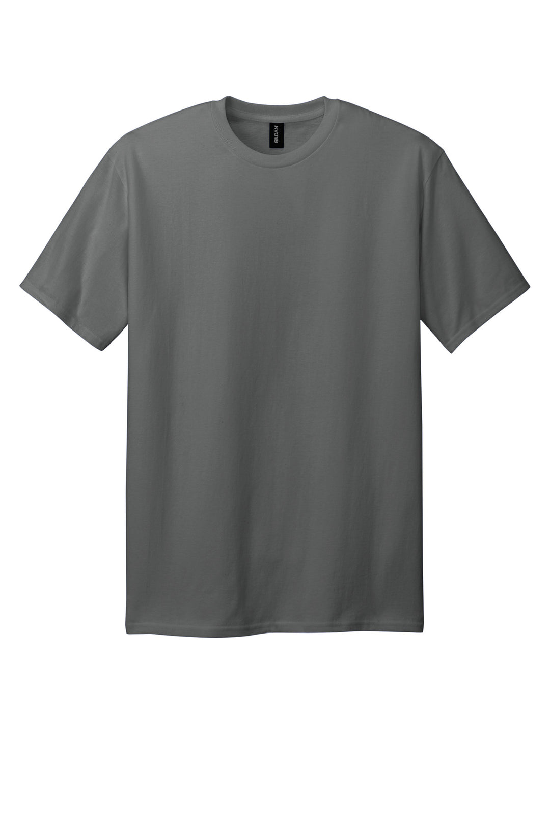 Front View of Charcoal Gildan Tall 100% US Cotton T-Shirt 2000T