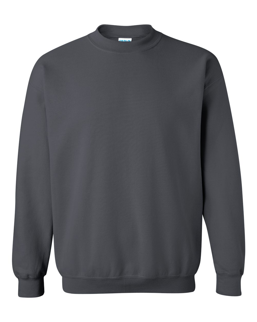 Front View of Charcoal Heavy Blend™ Crewneck Sweatshirt - 18000