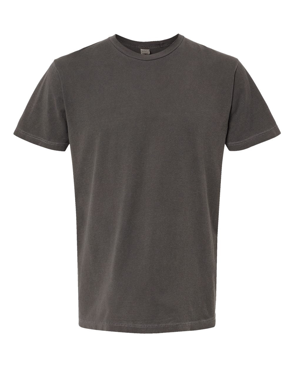 Front View of Charcoal Vintage Garment-Dyed T-Shirt - 6500M