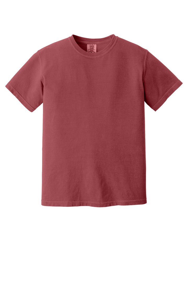Front View of Chili COMFORT COLORS Heavyweight Ring Spun Tee. 1717
