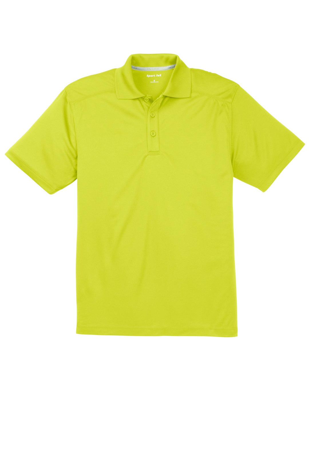 Front View of Citron Sport-Tek PosiCharge Micro-Mesh Polo. ST680