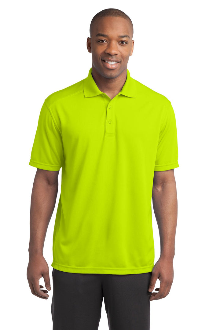 Front View of Citron Sport-Tek PosiCharge Micro-Mesh Polo. ST680